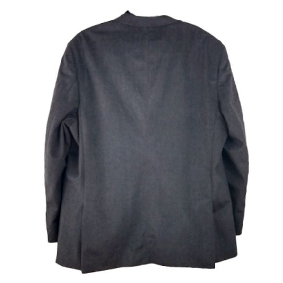 Mens XXL Charcoal Gray Blazer Jacket 2-Button Front & Inner Pockets Pronto Uomo - Picture 2 of 6